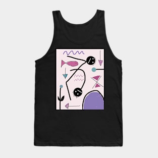 Kids and 3 Arrows Stick Figure Tank Top